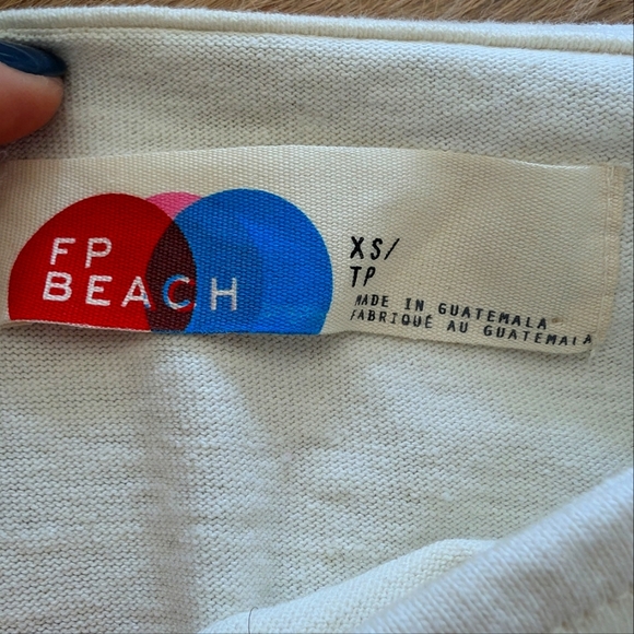 Free People Cream Off-Shoulder Mini Dress - Picture 5 of 5